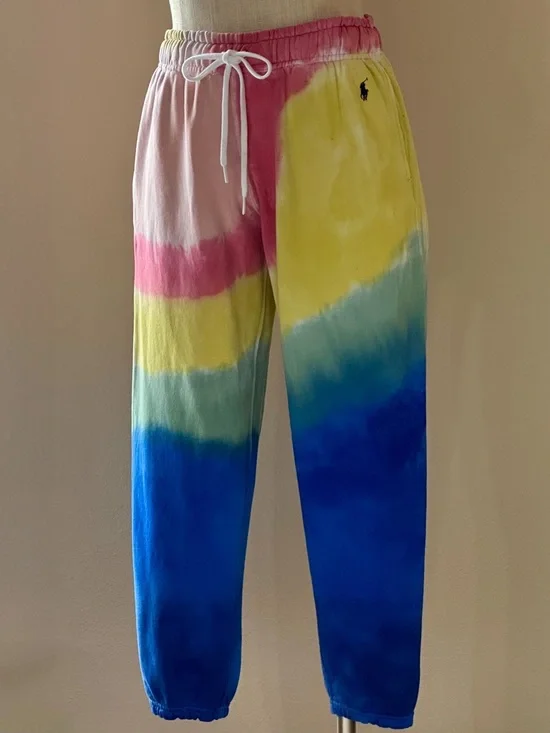 NWT Ralph Lauren tie dye joggers size M - Picture 3 of 7